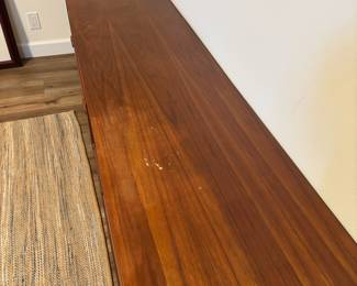 Mid Century Teak Long Nine Drawer Dresser