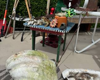 Garden Decor, Large Clam Shells