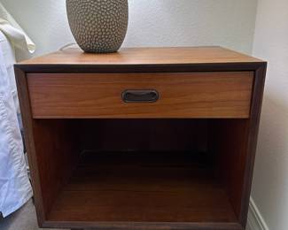 Pair of Punch Design Teak Night Stands