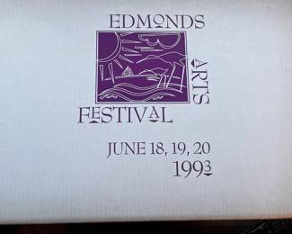 36th Annual 1993 Edmonds Art Festival Print Featuring “Boats” by Dianne VanDlac