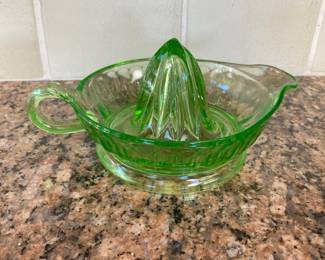 Uranium Glass Juicer/Reamer