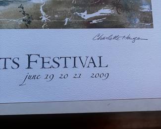 52nd Annual 2009 Edmonds Arts Festival Print Featuring "At Anchor off the Bluff" by Charlette Haugen