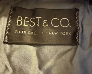 Best & Co. Mink Fur Shawl