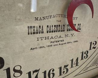 Ithaca Calendar Clock Co. Shelf Clock