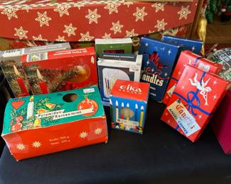 Assortment of Christmas & Birthday Candles