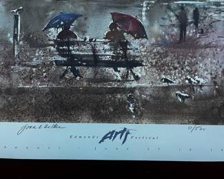48th Annual 2005 Edmonds Art Festival Print Featuring "Sunday at the Beach" by Joan Archer