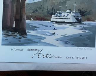 54th Annual 2011 Edmonds Arts Festival Print Featuring "Guardians of the Sound" by Randy Emmons