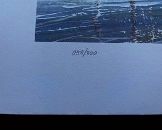 42nd Annual 1999 Edmonds Arts Festival Print Featuring "Edmonds Marina Boats" by Pamela Harold