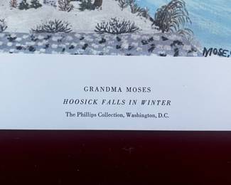Grandma Moses Hoosick Falls in Winter The Phillips Collection Print