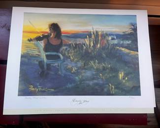 46th Annual 2003 Edmonds Arts Festival Print Featuring "Violinst at Brackett's Landing" by Patty Forte Linna