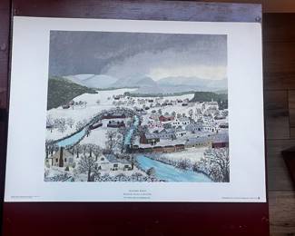 Grandma Moses Hoosick Falls in Winter The Phillips Collection Print