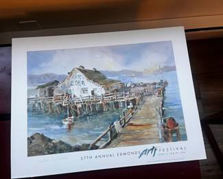 37th Annual 1994  Edmonds Arts Festival Print Featuring "Haines Wharf" by Susan Waite