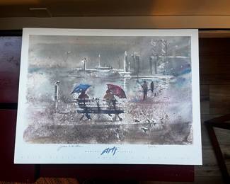48th Annual 2005 Edmonds Art Festival Print Featuring "Sunday at the Beach" by Joan Archer