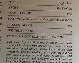 Eagle Heart Print by Bev Doolittle
