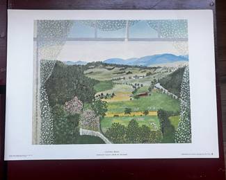Grandma Moses Hoosick Valley From my Window Print