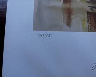 43rd Annual 2000 Edmonds Arts Festival Print Featuring "Flowerpots in Rain" by Jan Wurn