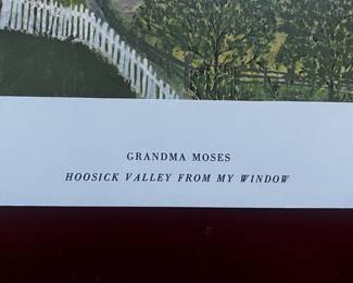 Grandma Moses Hoosick Valley From my Window Print