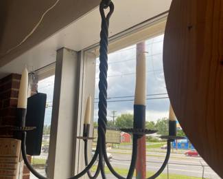 Iron candle hanging lights