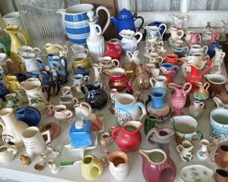 Large Collection of Miniature Pitchers