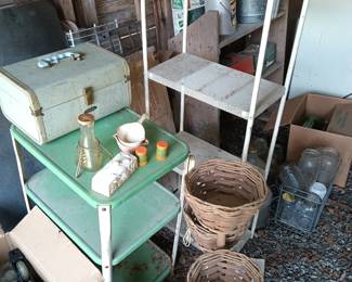Metal Stands, Wicker Plant Stand