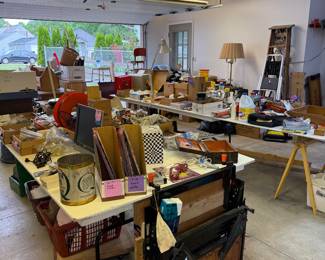 WorkMate, camp stuff, hardware and tools. 