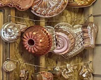 LOTS of Copper Jello Molds