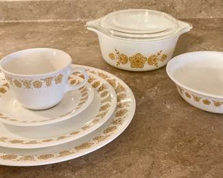 Corelle by Corning Butterfly Gold Dish Set