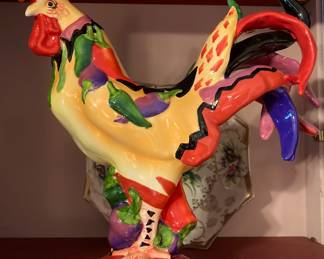 Poultry in Motion "Hot Wings" Colorful Rooster by Sharon Neuhaus