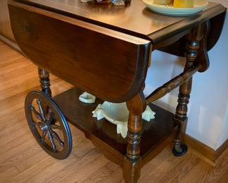 Antique Dropleaf Tea Cart