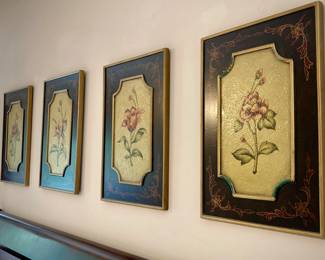 Set of Floral Wall Decor
