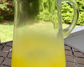 Yellow Frosted Pitcher