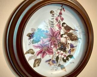 Floral Bird Plate by Cyndy Callog