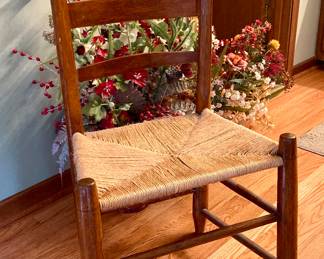 Rush Seat Ladder Back Chair