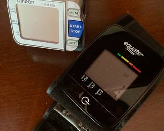 Omron and Equate Blood Pressure Cuffs