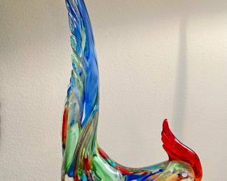 Murano Style Glass Pheasant