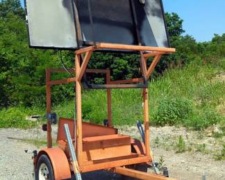 Ver-Mac Portable Arrow Board Trailer