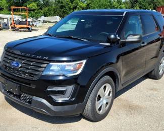 2016 Ford Explorer Police Interceptor Sport Utility Vehicle, VIN 1FM5K8AT0GGC67773, Mileage Showing On Odometer 111,348