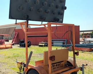 Ver-Mac Portable Arrow Board Trailer
