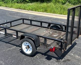 2008 Carry-On 8' Single-Axle Bumper Pull Utility Trailer, VIN 4YMUL08108T021492, Missouri Title