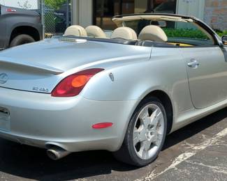 2004 Lexus SC430 Convertible Car, VIN# JTHFN48Y940060490, Miles Showing On Odometer 243,449, Kansas Title