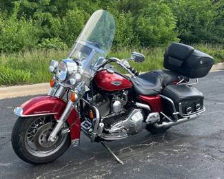 1999 Harley-Davidson Road King Motorcycle, VIN 1HD1FRW13XY638731, Mileage Showing On Odometer 25,233, Missouri Title