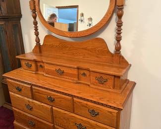 Vintage Oak Bedroom Set