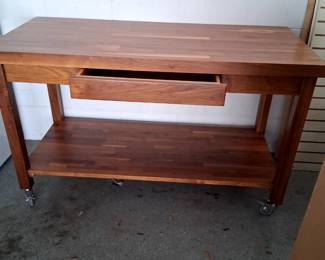 Incredible Rolling Wood Kitchen Island