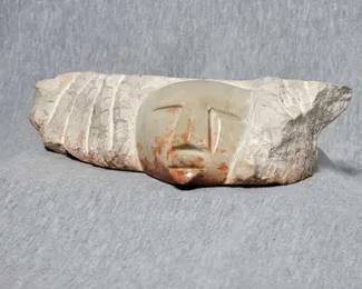 60 Abstract Face in Stone. SIGNED by Artist Charles B.
