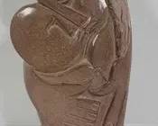 155 Mother with hands encircling her child. Artist SIGNED Abstract by Farai Tendai.