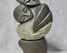 50 Shona Mother Carrying Child. SIGNED by Artist Farai Tendai
