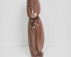 186 Shona Sculpture. Abstract Human Figure. SIGNED by Artist Boben