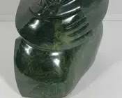157 Feels like the First Kiss. An Abstract sculpture in Verdite SIGNED MD