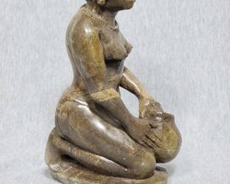 6 Shona Woman Potter. Zimbabwe Sculpture SIGNED by the Artist