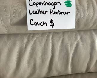 Copenhagan Recliner Leather Couch